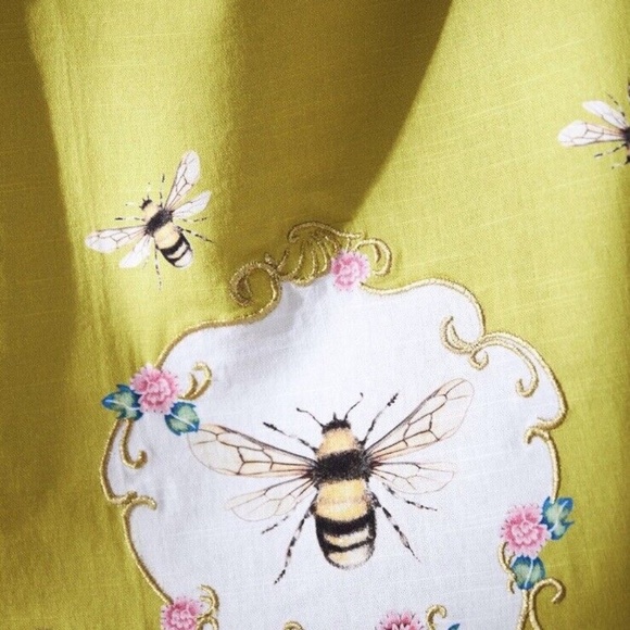 NWT ANTHROPOLOGIE LOU ROTA QUEEN BEE DISH TEA TOWEL - Picture 3 of 3